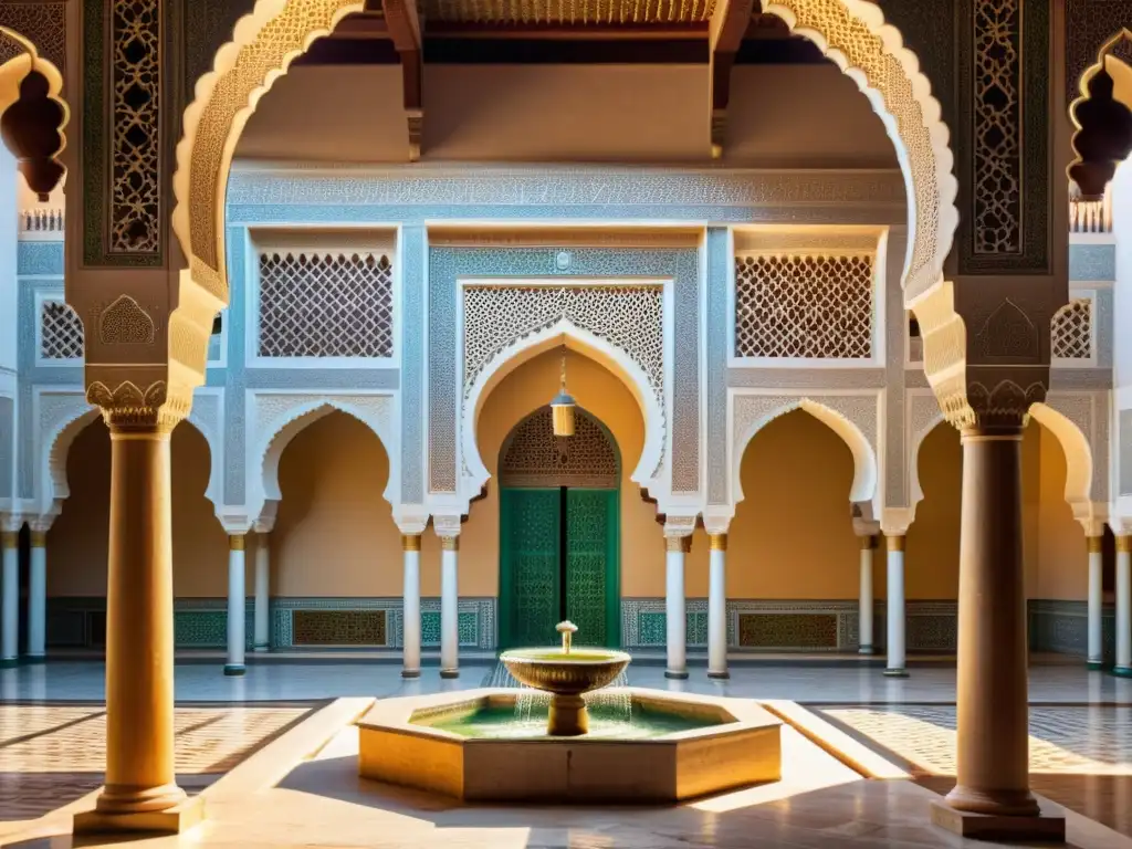 La Universidad de AlQarawiyyin en Fez, Marruecos, irradia historia islámica y mística en su arquitectura y vida estudiantil