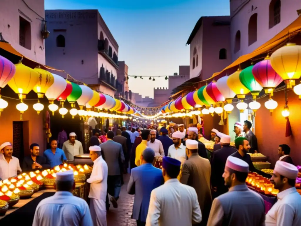 Una animada celebración de Eid alMawlid en Marrakech, Marruecos