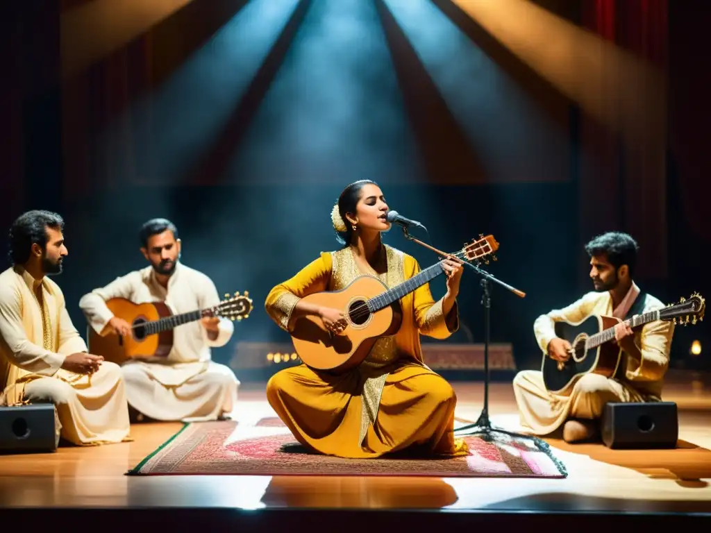 Un apasionante concierto de música árabe con el tarab en su máximo esplendor, envolviendo a la audiencia en una atmósfera encantadora