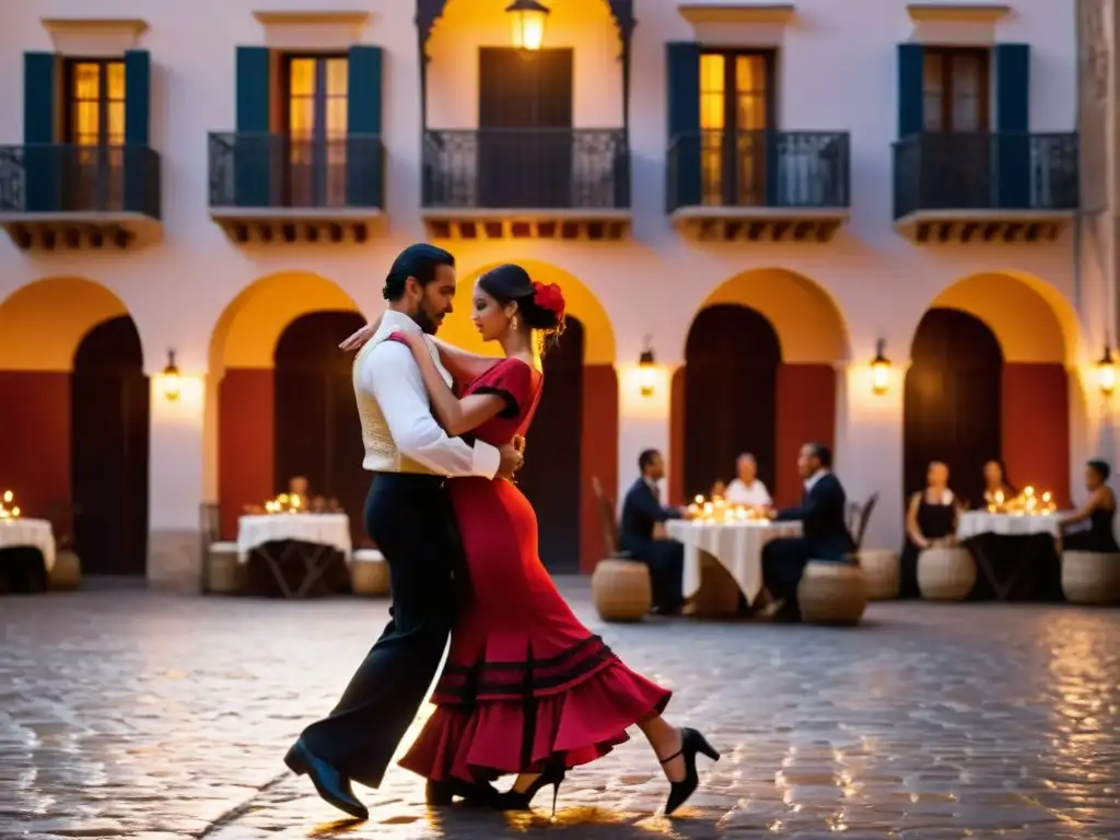 Apasionante actuación de flamenco en Al-Ándalus, con bailarines expresivos y coloridos trajes, evocando el origen del flamenco en Al-Ándalus