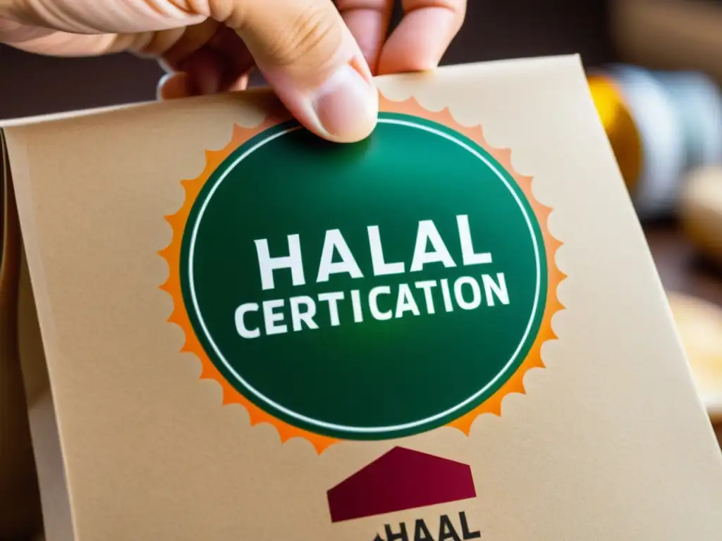 La autenticidad y confianza de la verificación procedencia alimentos halal se refleja en el detallado sello aplicado a los productos