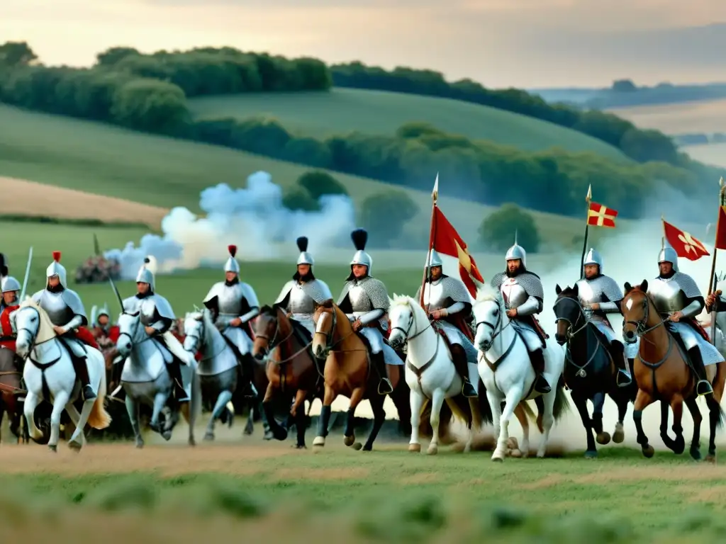 Recreación ultradetallada de la Batalla de Poitiers 732 en Europa, capturando el choque entre las fuerzas francas e islámicas con precisión histórica