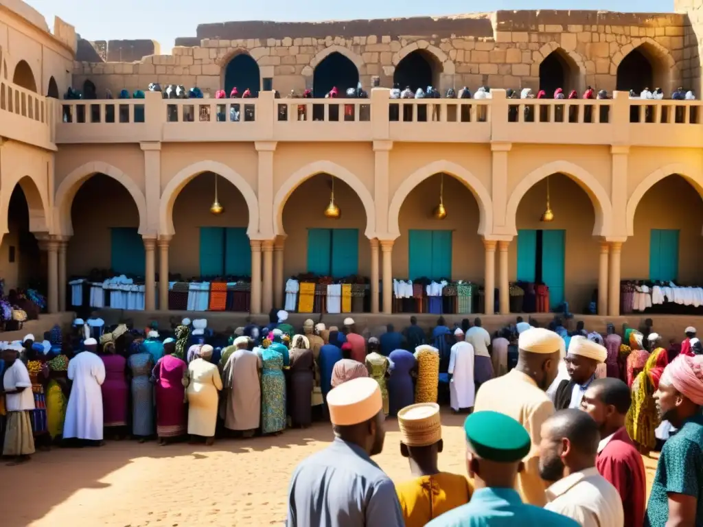 En un bullicioso mercado africano, minorías musulmanas y comunidad cristiana se entrelazan en un vibrante mosaico cultural