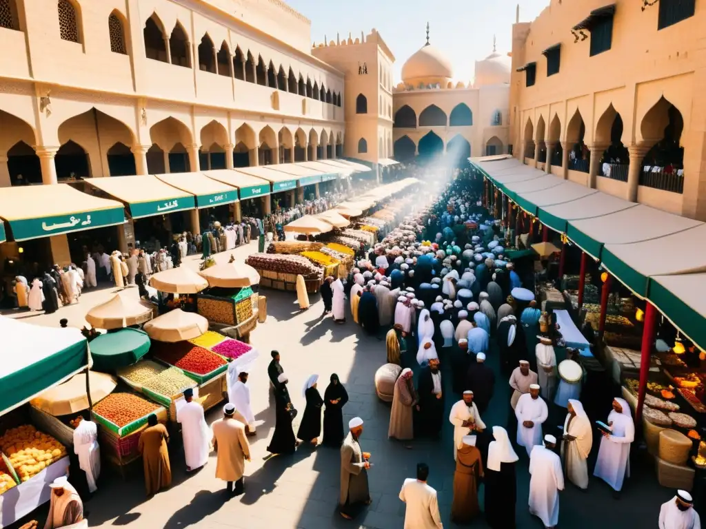 En un bullicioso mercado de una ciudad de Oriente Medio, los vendedores ofrecen una variedad de productos financieros halal