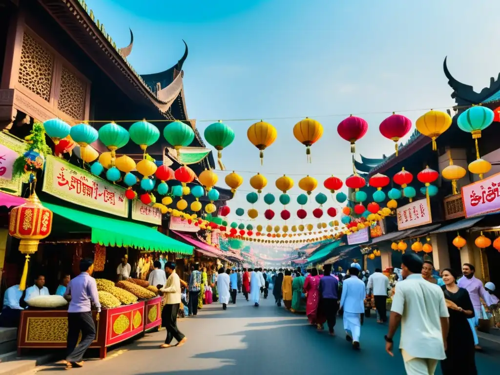 Coloridos festivales islámicos en Asia: alegría, tradiciones y diversidad cultural en la bulliciosa calle