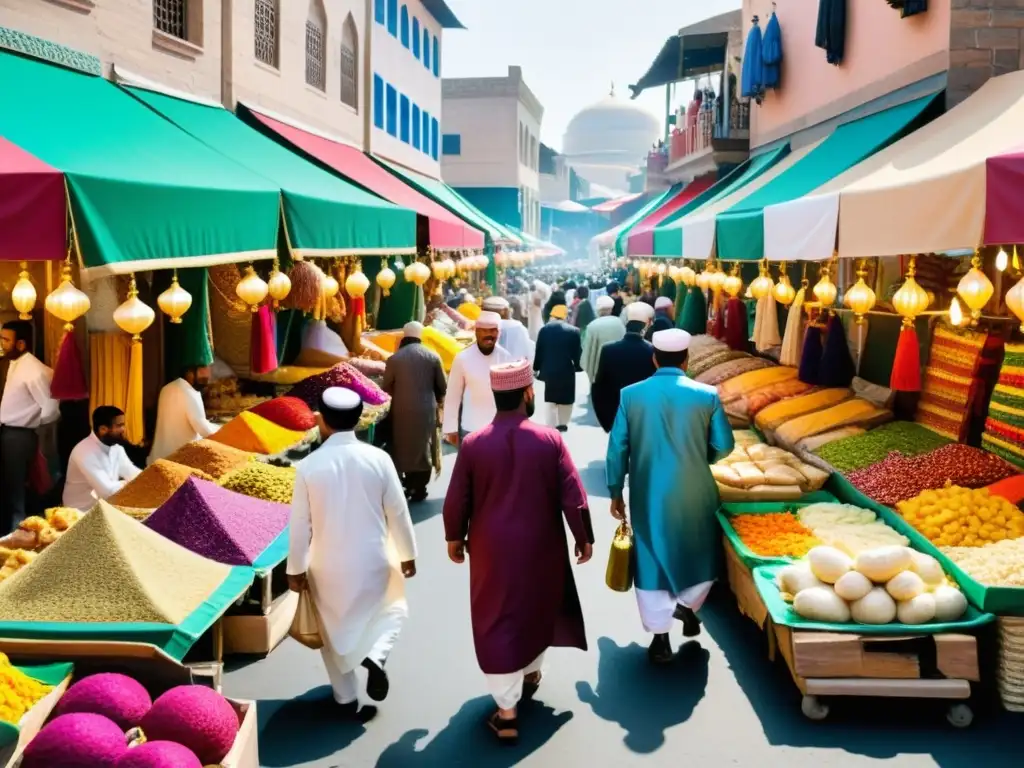 'La comunidad musulmana celebra Eid alAdha, con un bullicioso mercado lleno de colores y sabores