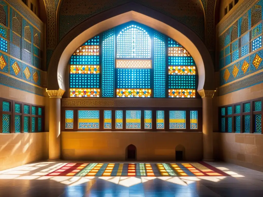 Detalle de la arquitectura esotérica del Califato Fatimí en la hermosa AlHakim Mosque de El Cairo, Egipto