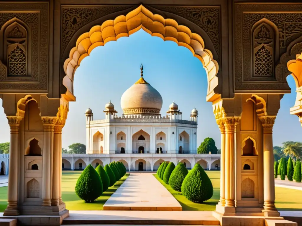 Detalle artístico de los intrincados diamantes del arte qutb shahi en Hyderabad