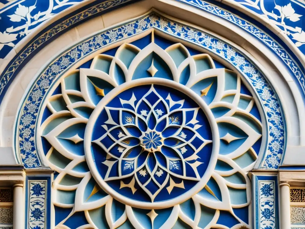 Detalle de azulejos cerámicos en la Mezquita Rüstem Pasha de Estambul, deslumbrantes y llenos de historia