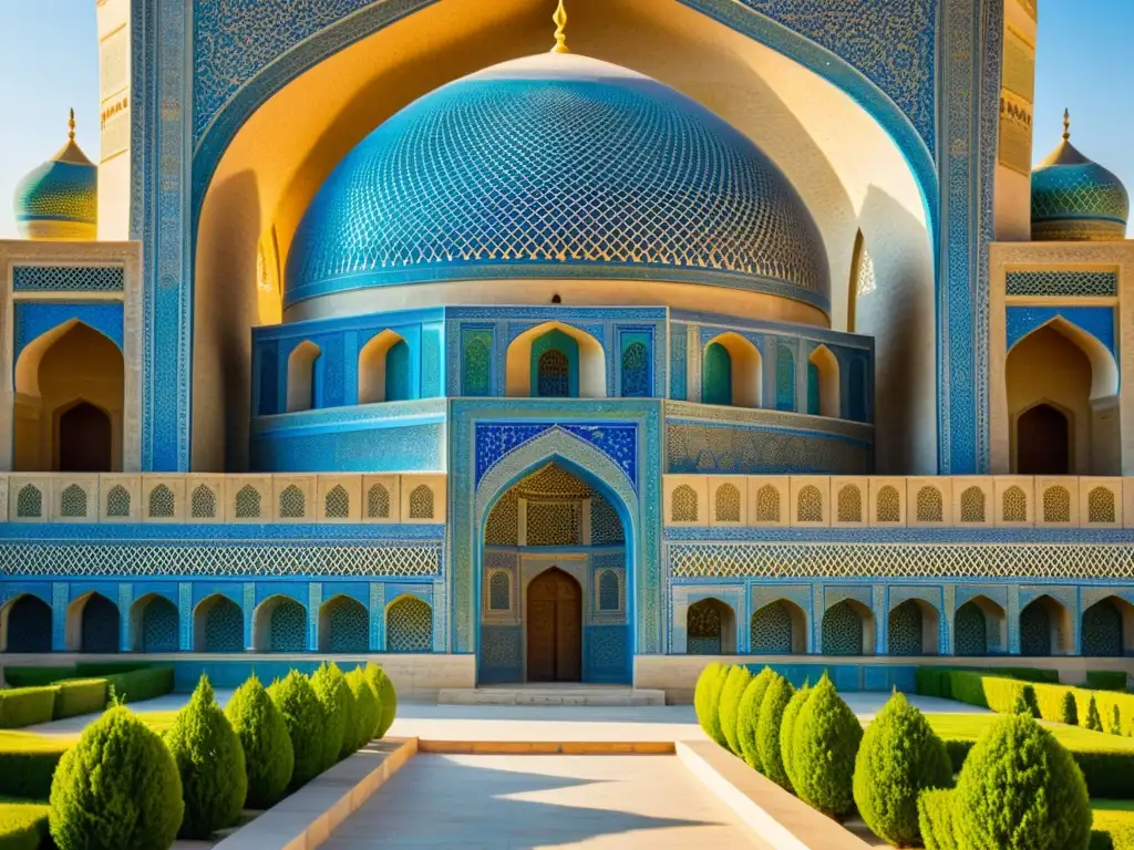 Detalle fotorealista del mausoleo Samanid en Bukhara, Uzbekistán