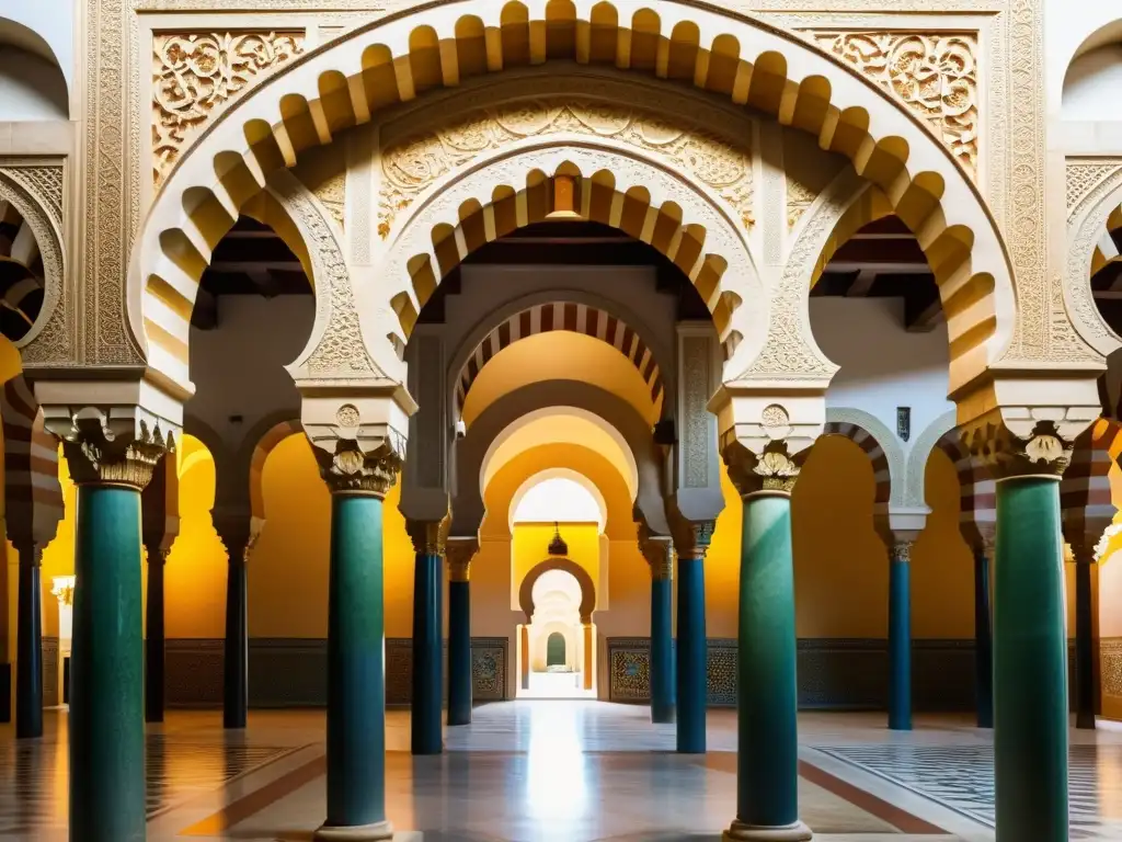 Detalle 8k de la Gran Mezquita de Córdoba, resaltando su arquitectura e historia