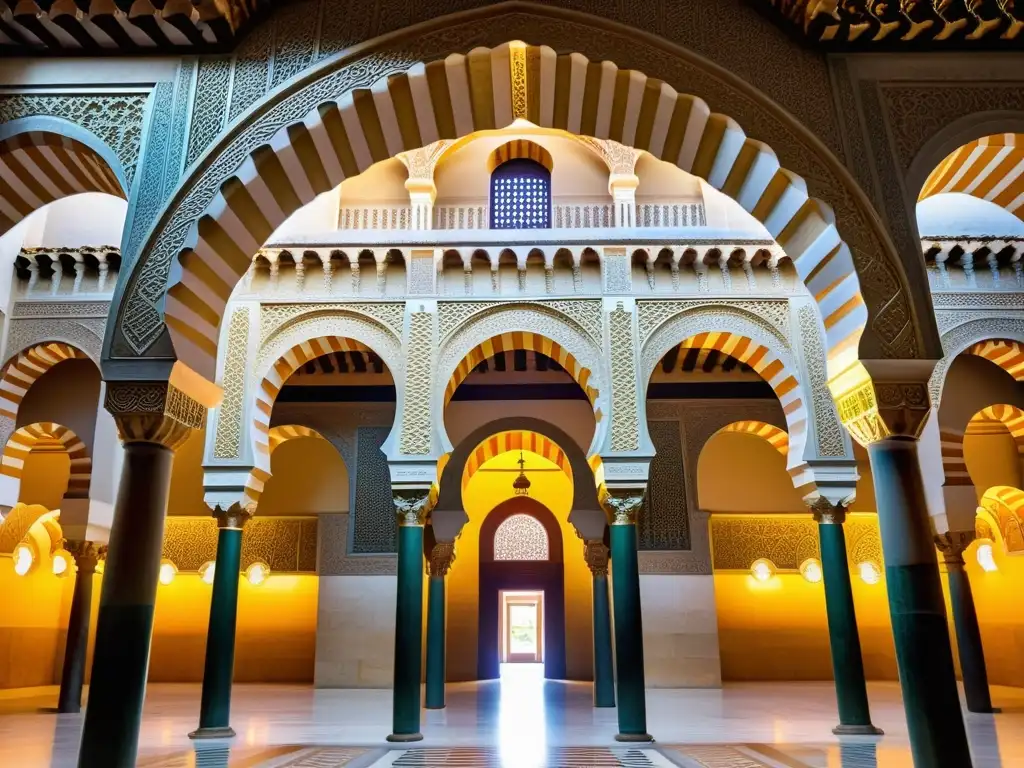 Detalle impresionante de la influencia arquitectónica islámica en la Gran Mezquita de Córdoba