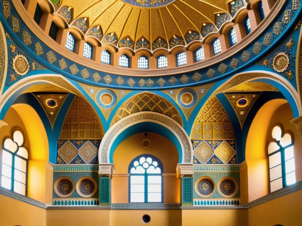 Detalle de los impresionantes mosaicos con raíces islámicas en la Cappella Palatina, Sicilia