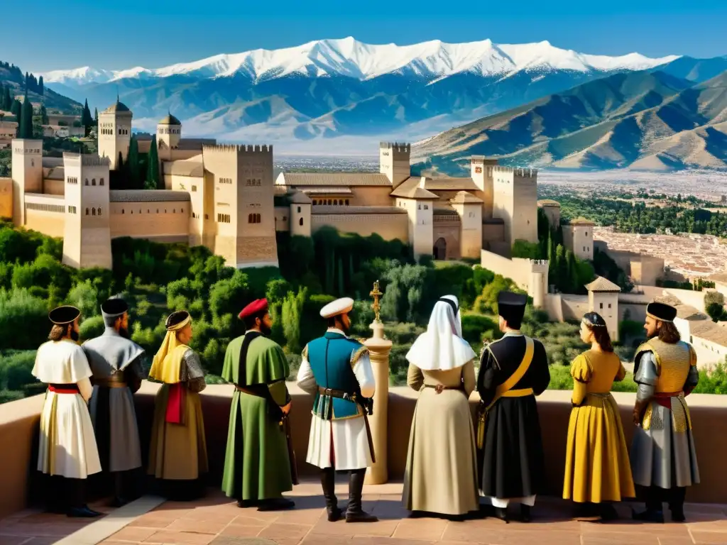 La emotiva rendición de Granada en 1492, con Boabdil entregando las llaves a los Reyes Católicos en la Alhambra