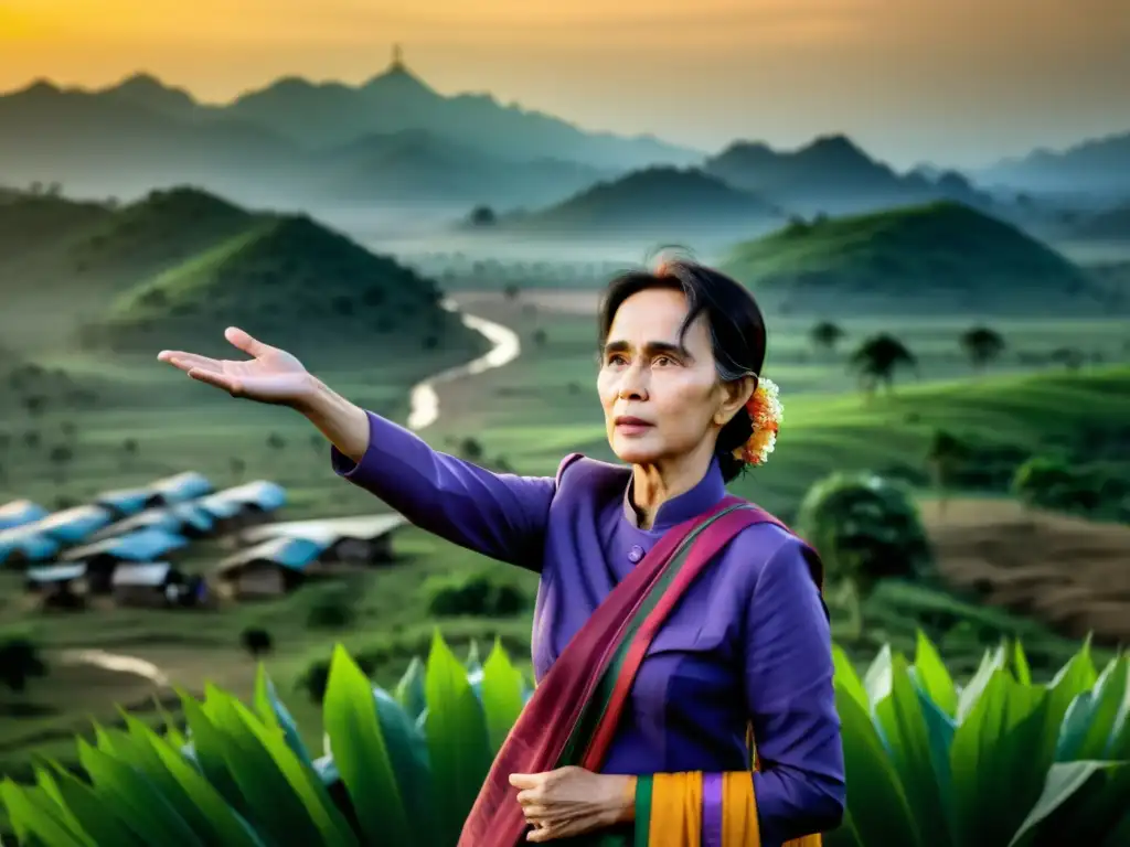 Aung San Suu Kyi ofrece apoyo a refugiados Rohingya Aung San Suu Kyi muestra empatía hacia refugiados Rohingya, en un escenario de tragedia y lucha por la supervivencia