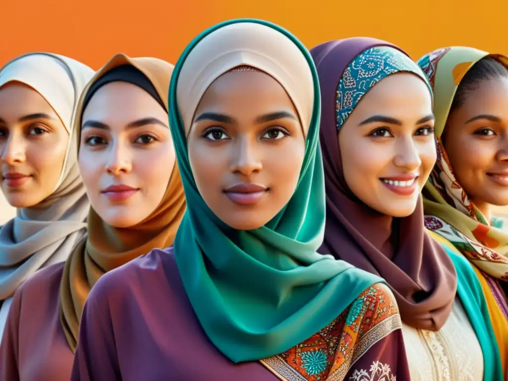 Un encuentro inclusivo y empoderado de mujeres diversas, luciendo variados estilos de hijab