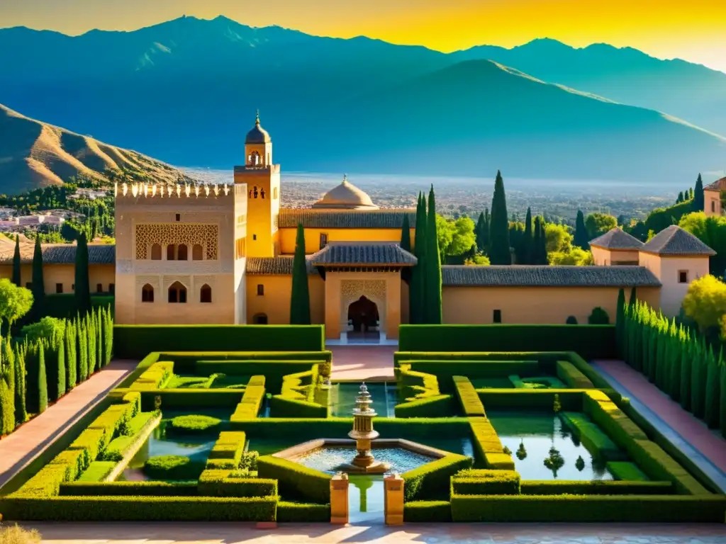 Espléndida Alhambra: arquitectura islámica, jardines y montañas