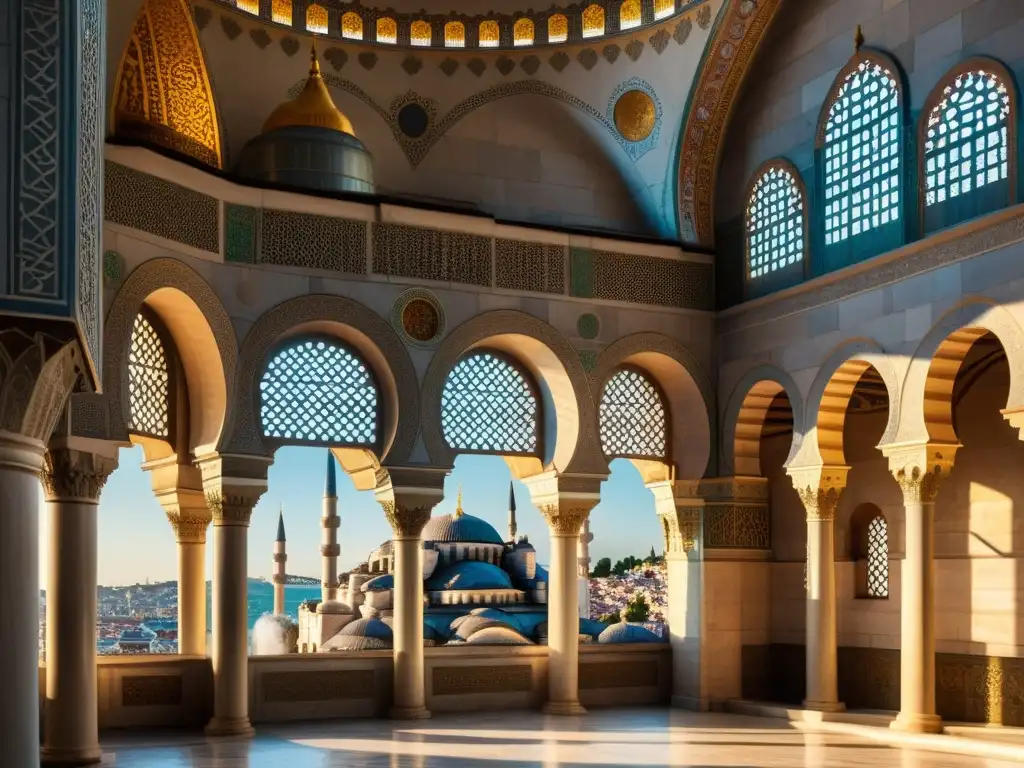 Espléndida arquitectura del Imperio Otomano: la majestuosa Mezquita Süleymaniye en Estambul, Turquía, bañada por la luz solar