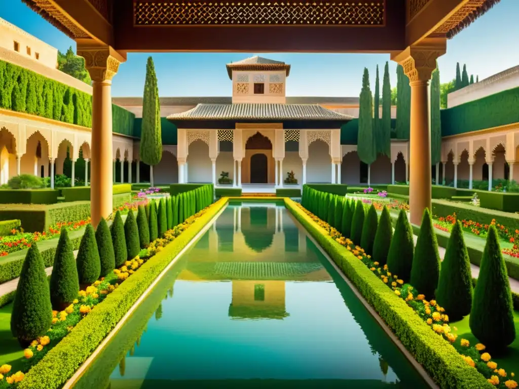 Los exuberantes jardines y la arquitectura icónica de la Alhambra reflejan el legado verde musulmán en la Península Ibérica