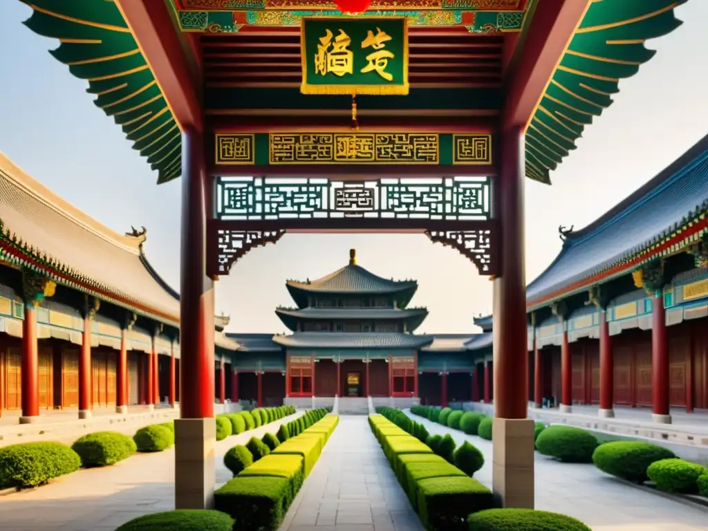 La Gran Mezquita de Xi'an muestra la influencia islámica en China, con una arquitectura tradicional china