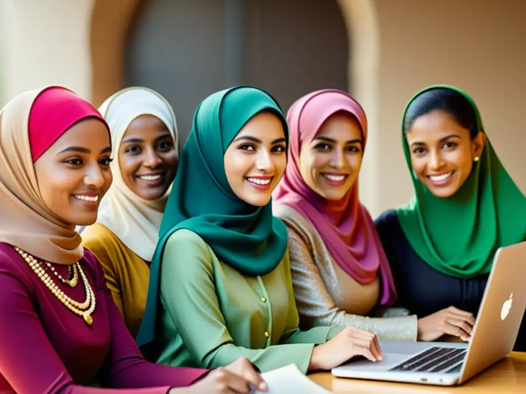Mujeres musulmanas empoderadas: estudio colaborativo en entorno elearning Grupo diverso de mujeres musulmanas estudian las contribuciones históricas de mujeres en el Islam en un entorno de e-learning inclusivo y dinámico