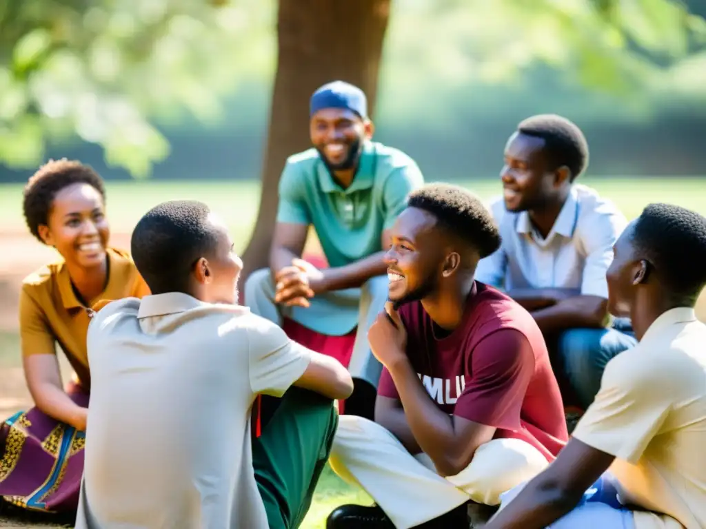 Grupo de jóvenes musulmanes de África discuten desafíos y oportunidades, creando unidad y empoderamiento en el círculo de la juventud