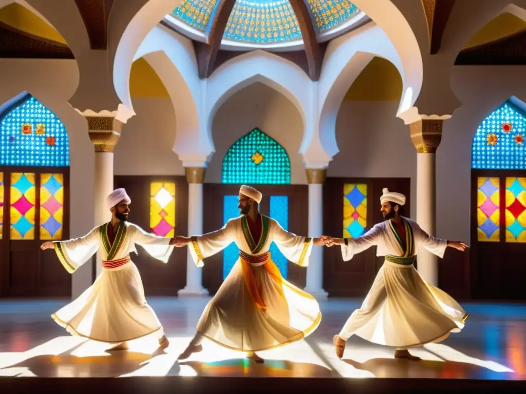 Un grupo de practicantes sufíes danza en el Día de Ashura, creando un ambiente espiritual y de unidad