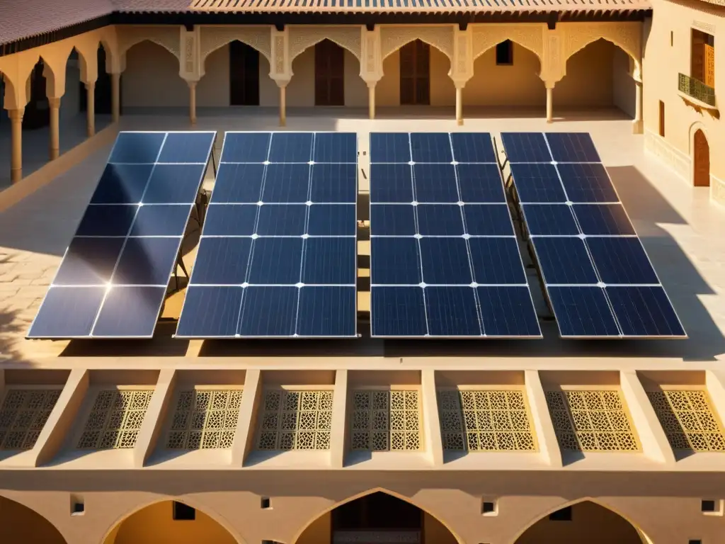 Un hermoso contraste entre energía solar y legado islámico en energías renovables