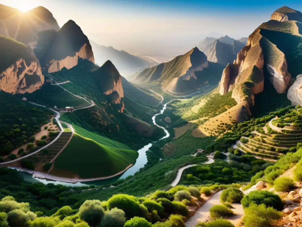 Imagen detallada de la Ruta de Hira, resaltando su importancia histórica y religiosa en la historia islámica