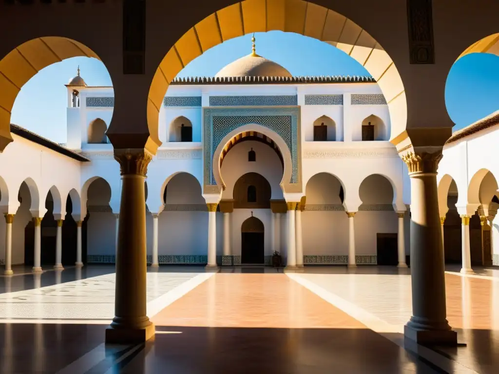 Imagen impactante de la Mezquita-Catedral de Córdoba, con su diseño simple y elegante