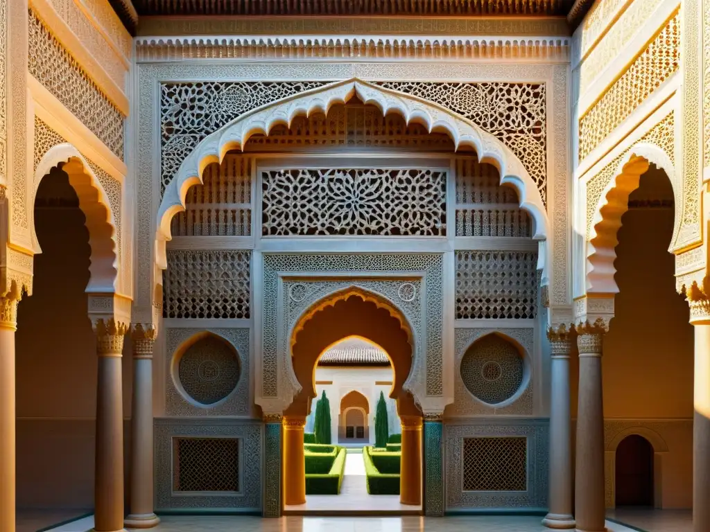 Una imagen impactante de la Alhambra en Granada, España, muestra los patrones geométricos y la influencia matemática de alÁndalus