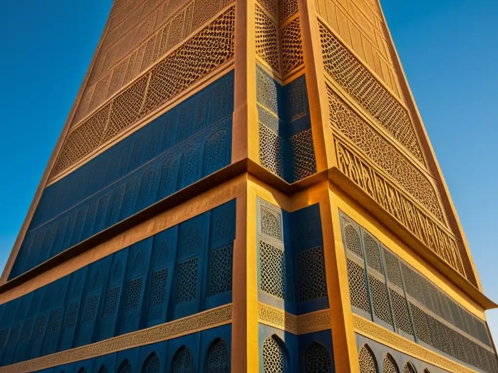 Imponente minarete de la Gran Mezquita de Samarra en Iraq, resaltando la arquitectura de los minaretes en el mundo islámico