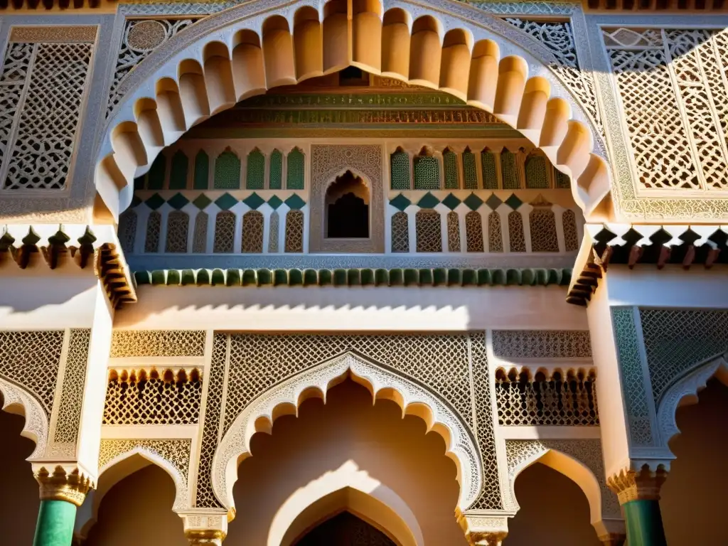 Influencia de las Cruzadas en la cultura islámica: Detalle impresionante de la Alhambra, con sus intrincados diseños y la fusión arquitectónica islámico-española