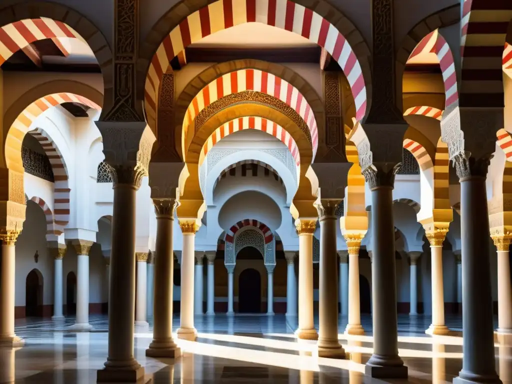 Interior celestial de la Mezquita de Córdoba, simbolismo arquitectura mezquitas islámicas