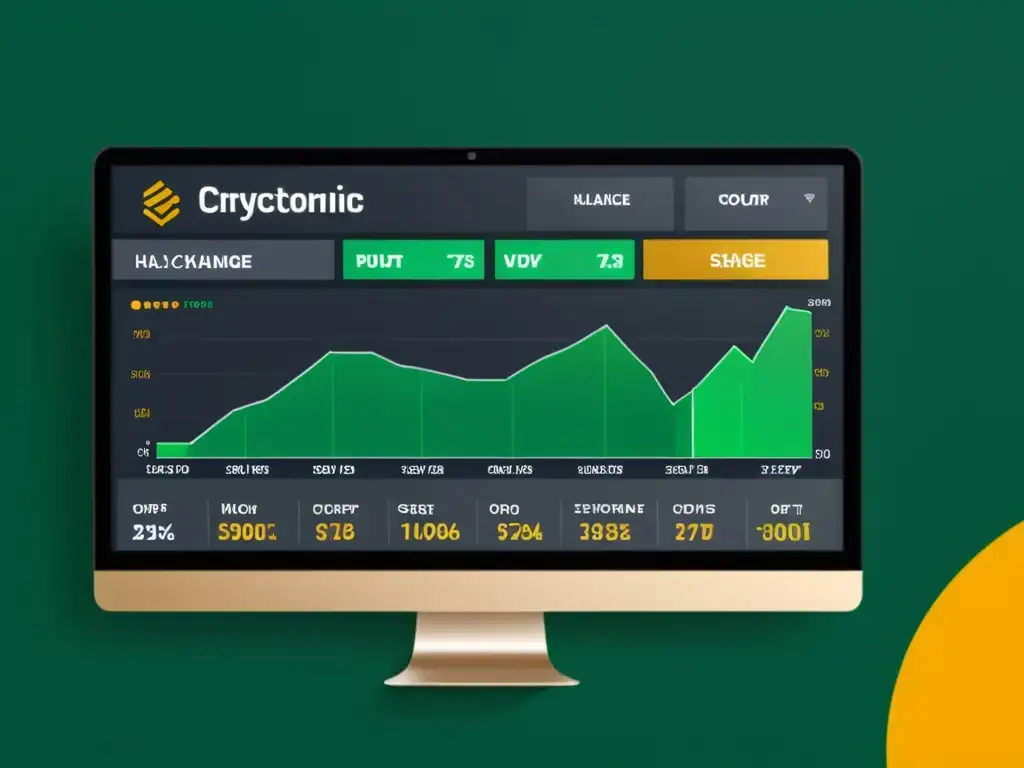 Inversión en criptomonedas halal: Interfaz moderna y minimalista de una plataforma de intercambio