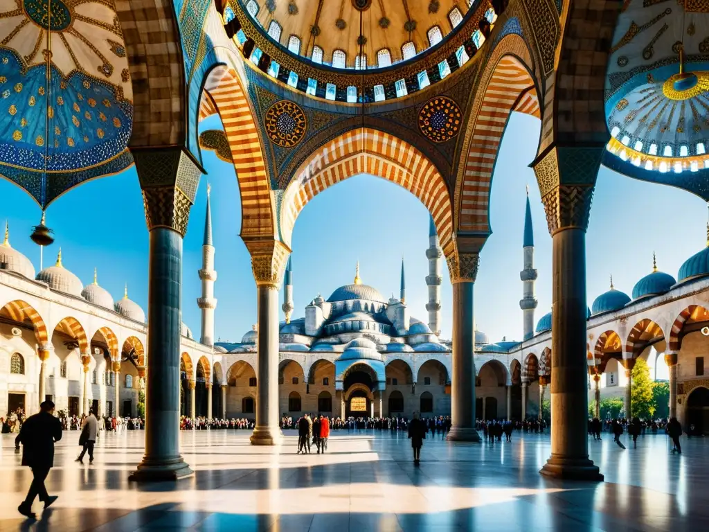 La majestuosa evolución arquitectónica de la Mezquita Azul en Estambul, Turquía, impresiona con su detalle y esplendor