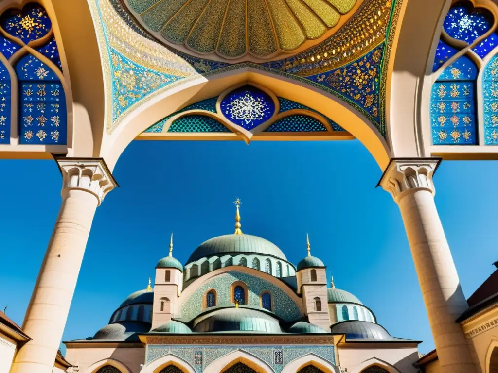 La majestuosa Mezquita Gazi Husrevbeg en Sarajevo, con detalles ornamentales y ambiente cultural e histórico en Sarajevo