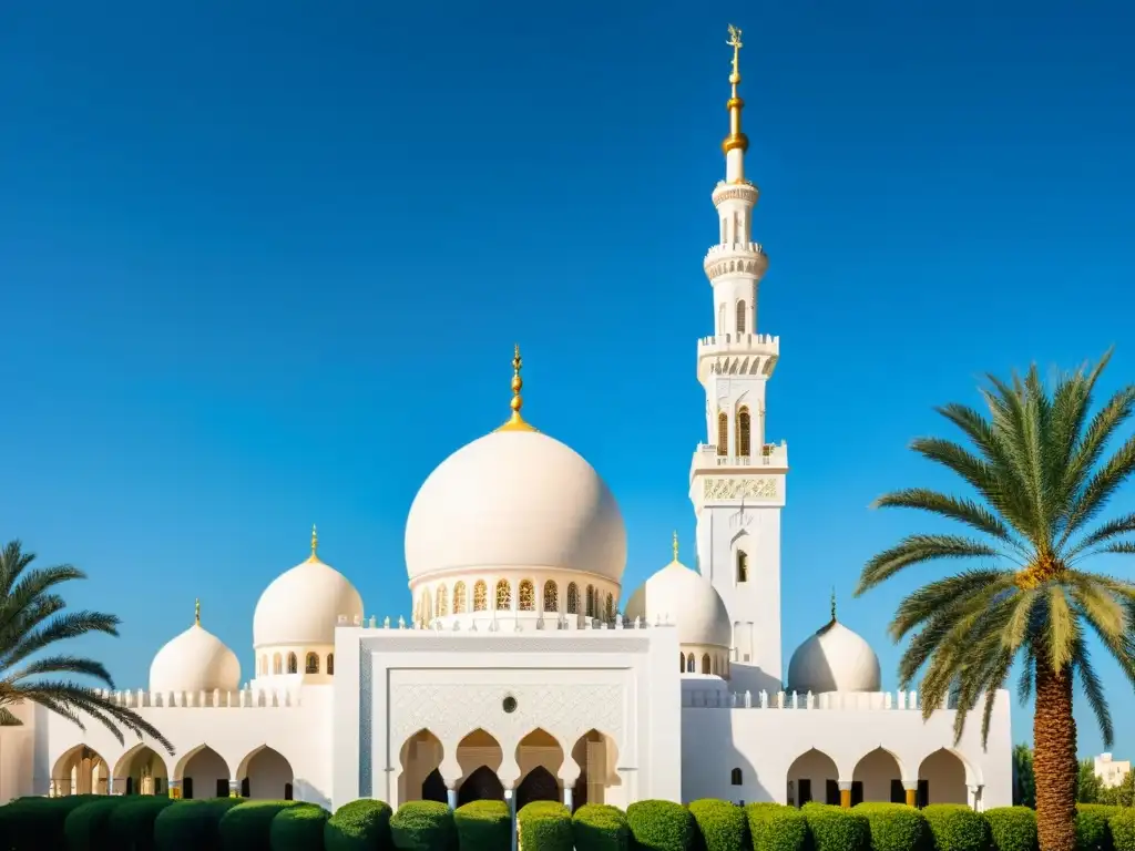 La majestuosa mezquita Jumeirah en Dubái: Tradición y modernidad se funden en su impresionante arquitectura blanca y detalles ornamentales