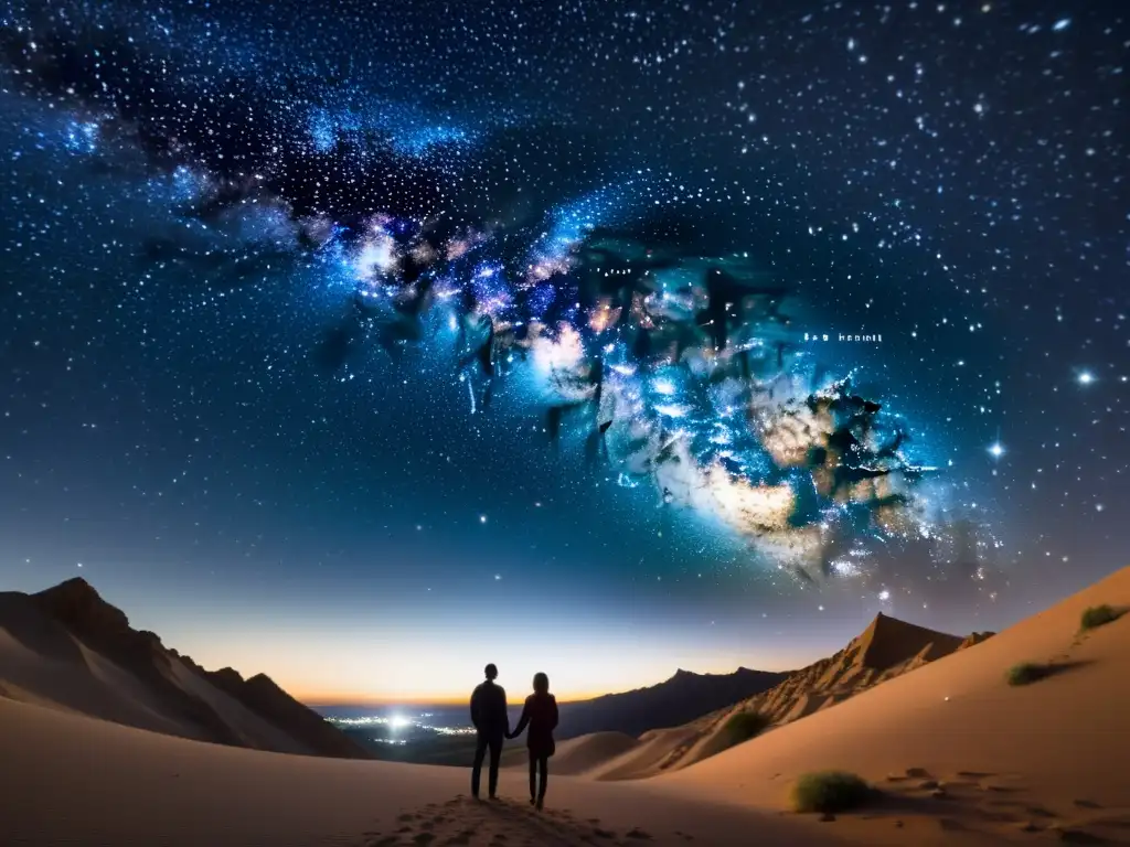 Maravillosa imagen del cosmos con nombres árabes de estrellas, invitando a explorar la rica historia y significado de las constelaciones