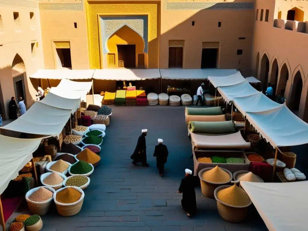 Mercado bullicioso en Ciudad del Fuego Sagrado Yazd: calles estrechas, colores vibrantes, arquitectura antigua y una atmósfera cultural única