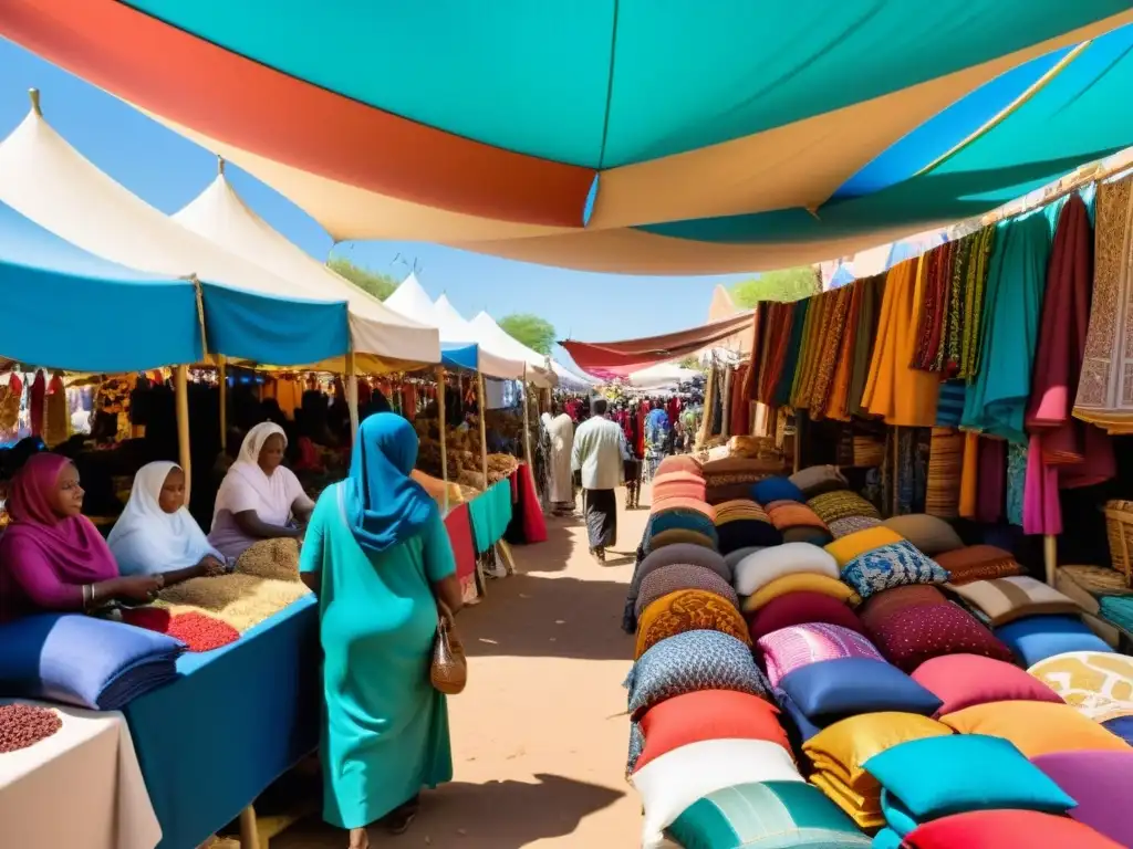 Mercado bullicioso en la diáspora somalí, con colores, aromas y comunidad celebrando su identidad y conectando sin fronteras