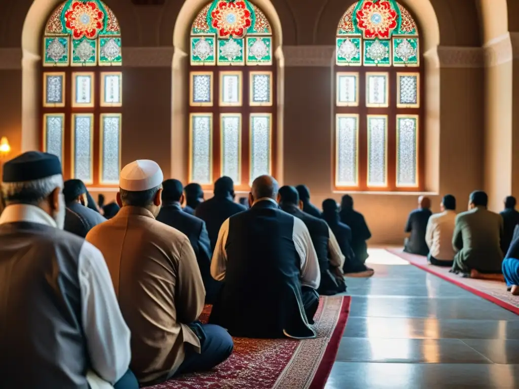 Una mezcla diversa de personas se reúne en una mezquita, conmovedoramente recordando Ashura en la historia islámica