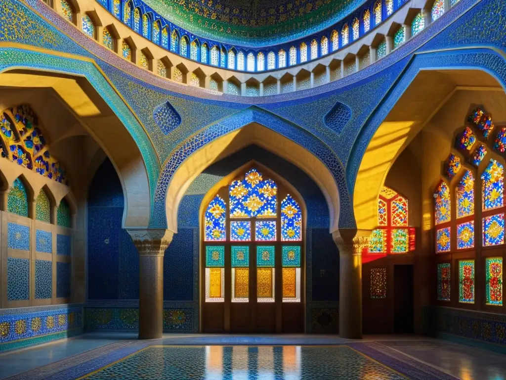 Un mosaico de colores y simbolismo en la arquitectura islámica de la Mezquita Nasir alMulk en Shiraz, Irán