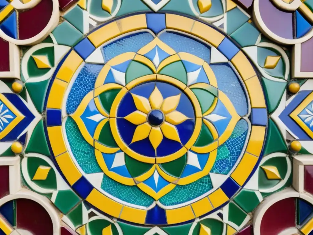 Mosaicos coloridos y patrones geométricos de los palacios masmudíes en AlÁndalus, reflejo de la arquitectura única de la península ibérica