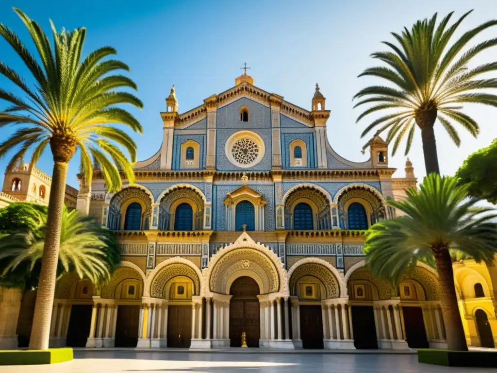 Radiante imagen de la catedral de Palermo en Sicilia, fusionando raíces islámicas y arquitectura italiana