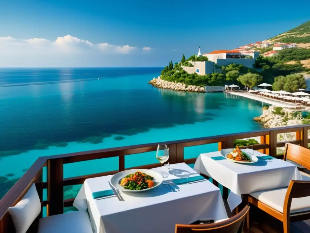 Restaurante Halal frente al mar: una experiencia culinaria inigualable Un restaurante Halal en la pintoresca Riviera Turca, frente a aguas turquesas y cielo despejado