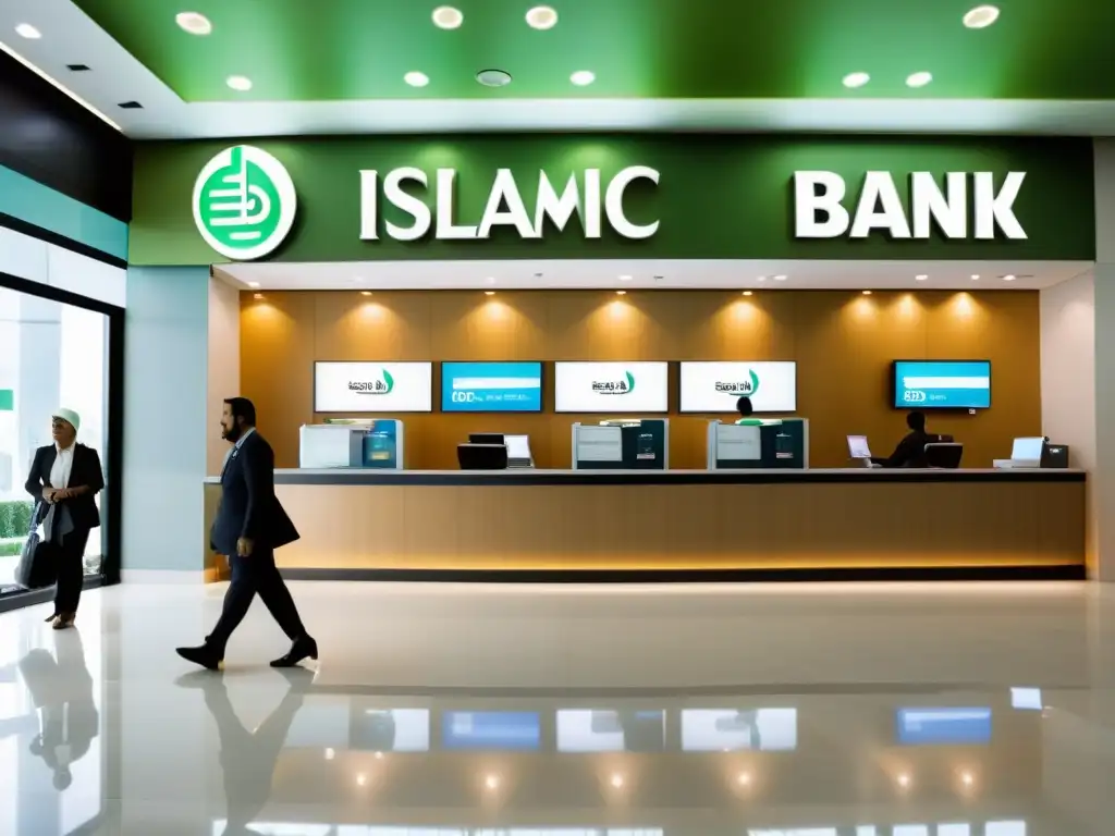 Sucursal moderna de un banco islámico, con diseño tradicional y contemporáneo