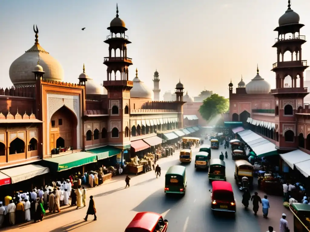 Vibrante calle de Lahore, Pakistán