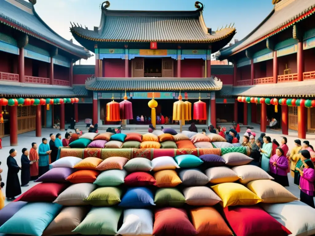 Una vibrante comunidad musulmana Hui en China, con mercado, oración y arquitectura tradicional, destaca la integración de musulmanes en sociedad china