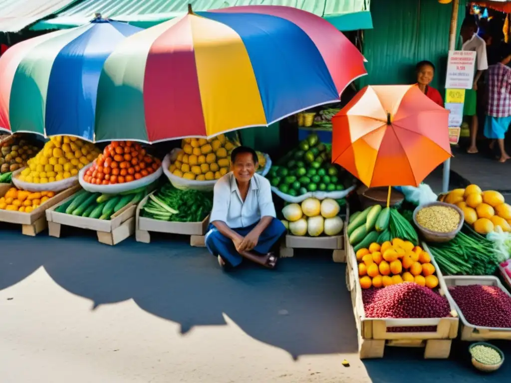 Vibrante mercado en Mindanao musulmán, desafío de la paz, colores, cultura y tradición